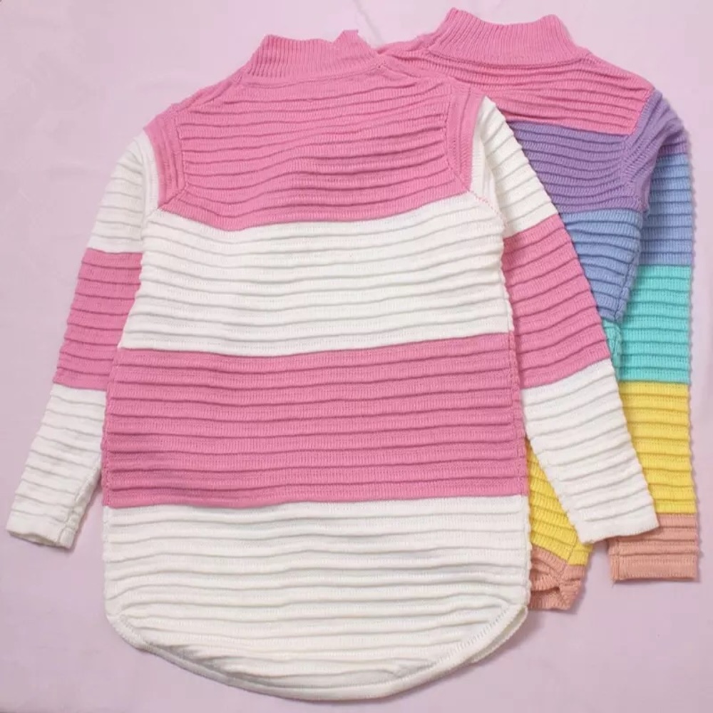 🌈Rainbow Pastel Pullover🧸✨
